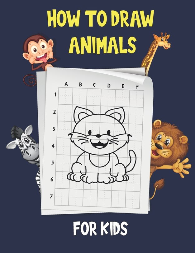 Front cover_How To Draw Animals For Kids