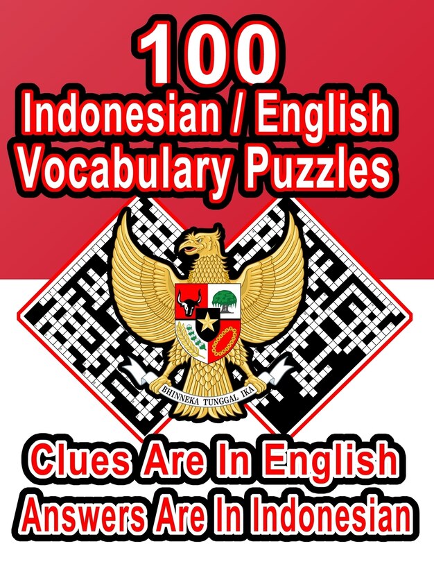 Front cover_100 Indonesian/English Vocabulary Puzzles