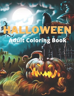Front cover_Halloween Adult Coloring Book