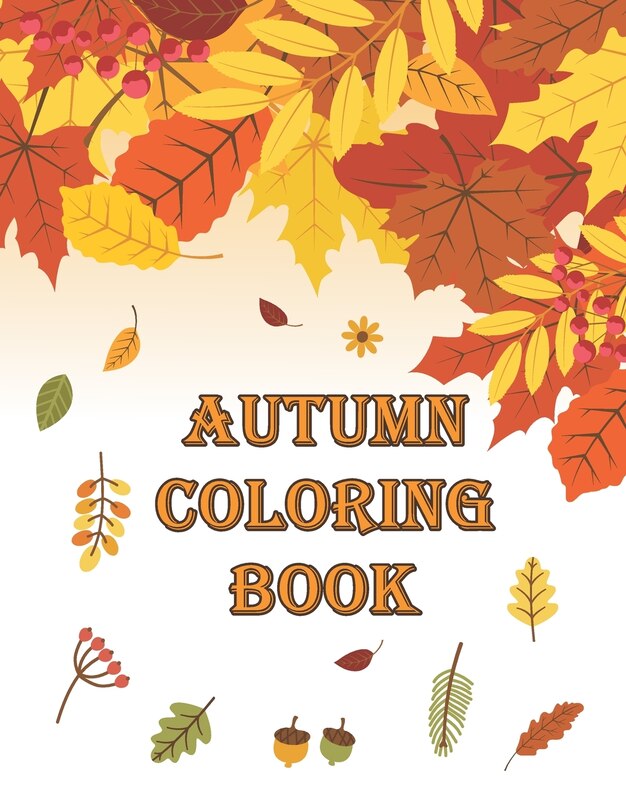 Front cover_Autumn Coloring Book