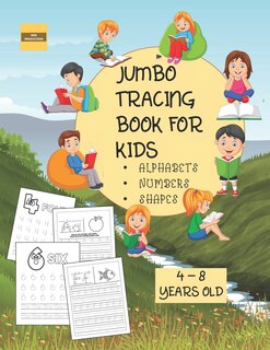 Couverture_Jumbo Tracing Book For Kids ( Alphabet, Numbers and Shapes)