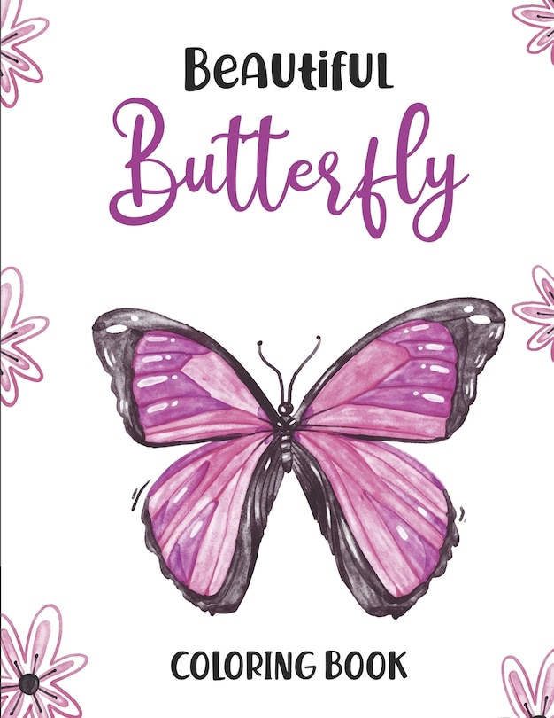 Front cover_Beautiful Butterfly Coloring Book