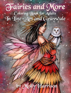 Front cover_Fairies and More - Coloring Book For Adults