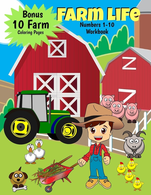 Front cover_Farm Life Numbers 1-10 Workbook
