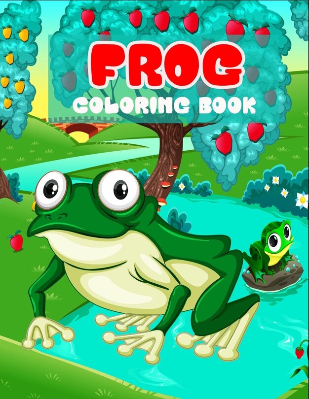 Front cover_Frog coloring book