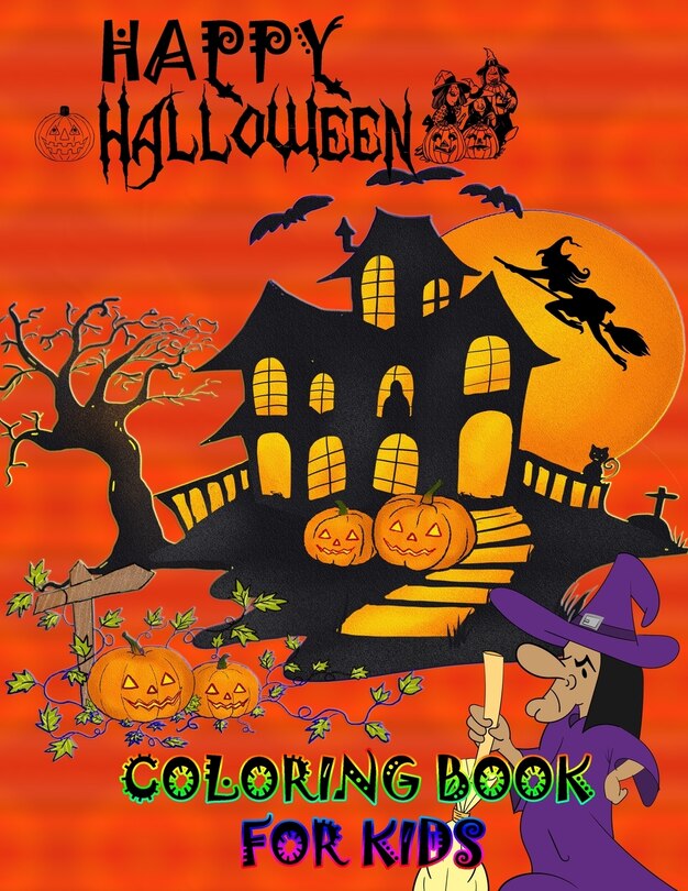 Front cover_Happy Halloween Coloring Book for Kids