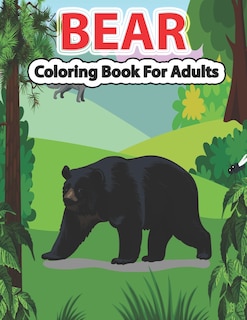 Front cover_Bear Coloring Book for Adults
