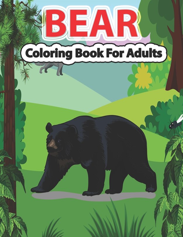 Front cover_Bear Coloring Book for Adults