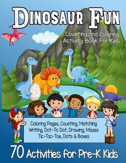 Couverture_Dinosaur Fun Counting and Coloring Activity Book for Kids