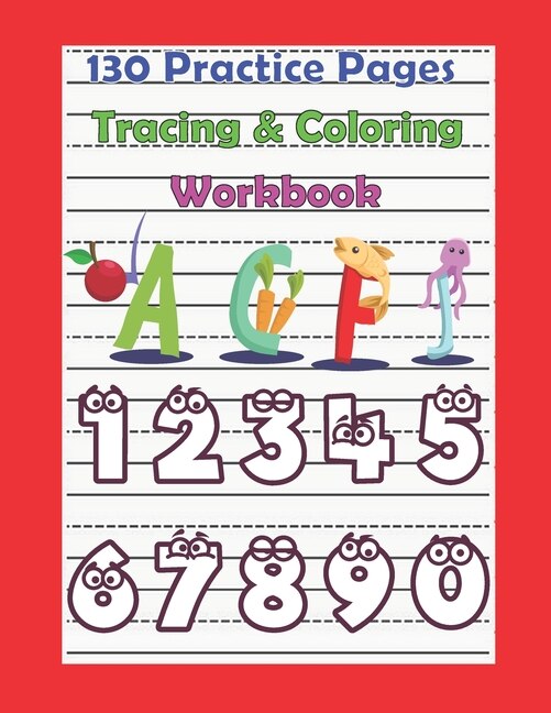 Couverture_130 Practice Pages Tracing & Coloring Workbook