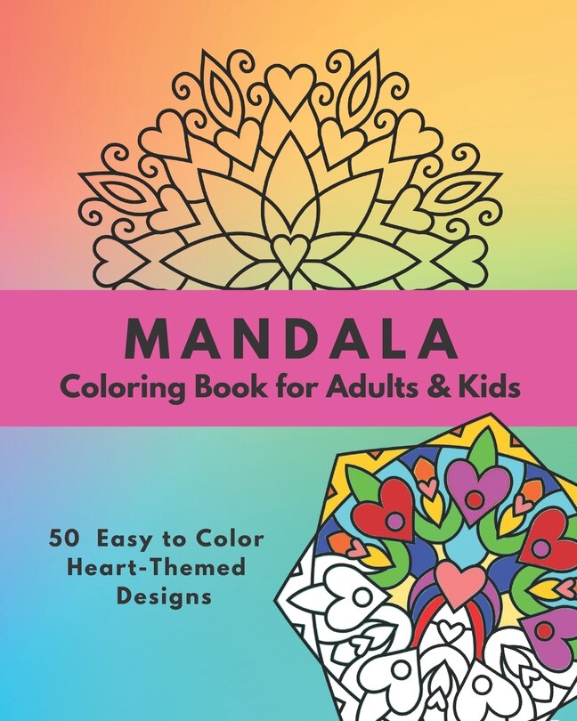Front cover_Mandala Coloring Book for Adults & Kids