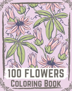 Couverture_100 Flowers Coloring Book