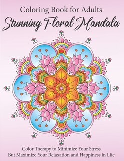 Front cover_Stunning Floral Mandala Coloring Book for Adults