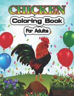 Front cover_Chicken Coloring Book for Adults