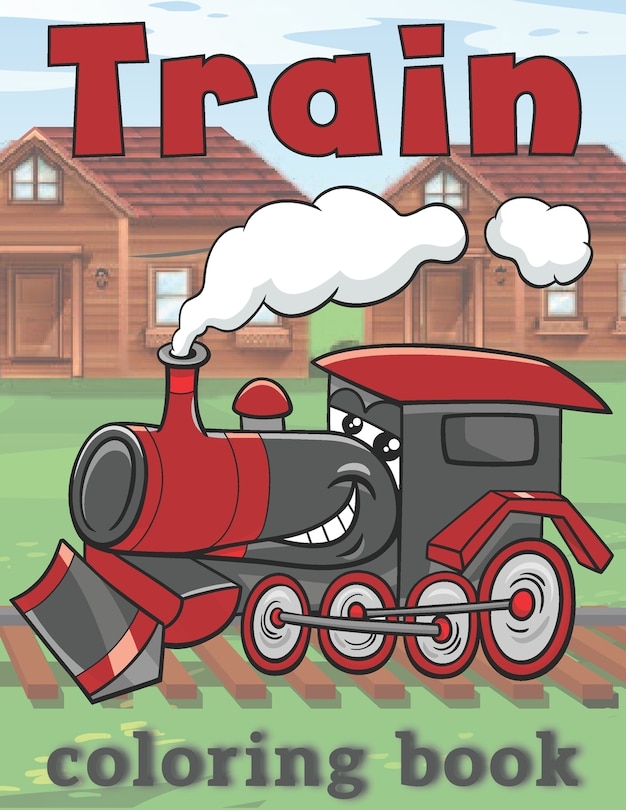 Front cover_Train Coloring Book