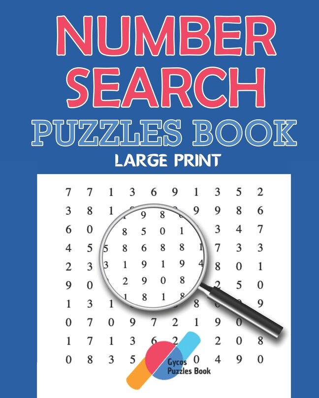 Couverture_The Book of Number Searches - Puzzles Book - Large Print