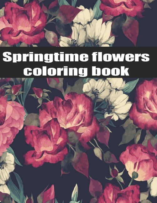 Couverture_Springtime Flowers coloring book