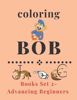 Coloring Bob Books Set 2-advancing Beginners: School Zone Ages 4 To 6, Preschool To Kindergarten, Abcs, Uppercase And Lowercase Letters, Spelling
