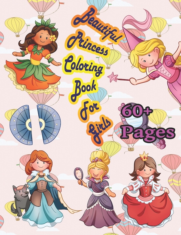 Front cover_Beautiful Princess Coloring Book for Girls