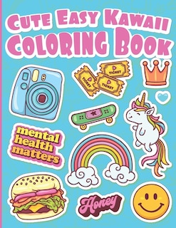 Couverture_Cute Easy Kawaii Coloring Book