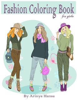 Front cover_Fashion Coloring Book for girls