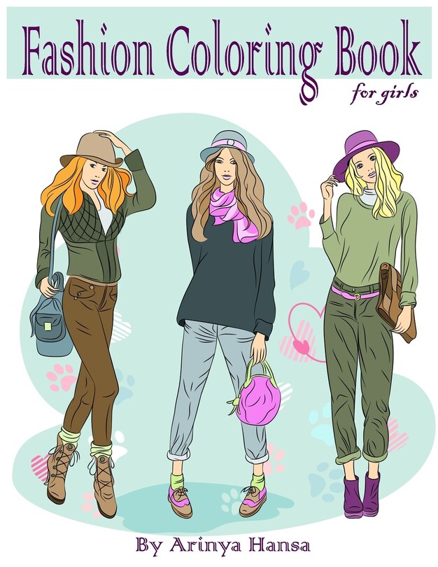 Front cover_Fashion Coloring Book for girls