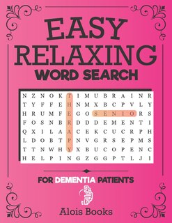 Front cover_Easy Relaxing Word Search For Dementia Patients
