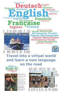 Couverture_English, French, German, Spanish Visual Dictionary - Travel into a virtual world and learn a new language on the road