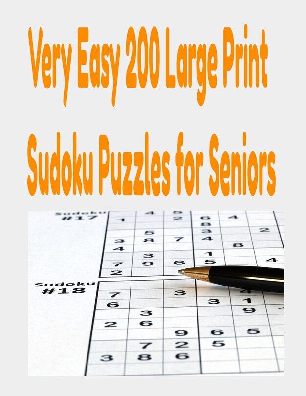 Couverture_Very Easy 200 Large Print Sudoku Puzzles for Seniors
