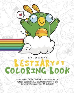 Front cover_Bestiary #1 Coloring Book by Pit. Baldriz