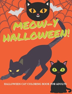 Couverture_Meow-y Halloween - Cat Coloring Book for Adults
