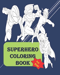 Front cover_Superhero coloring book