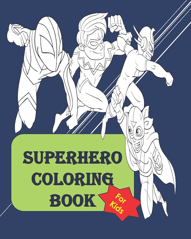 Front cover_Superhero coloring book