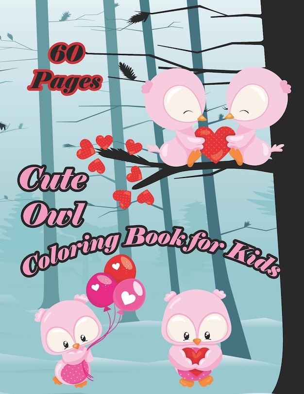 Front cover_Cute Owls Coloring Book for Kids