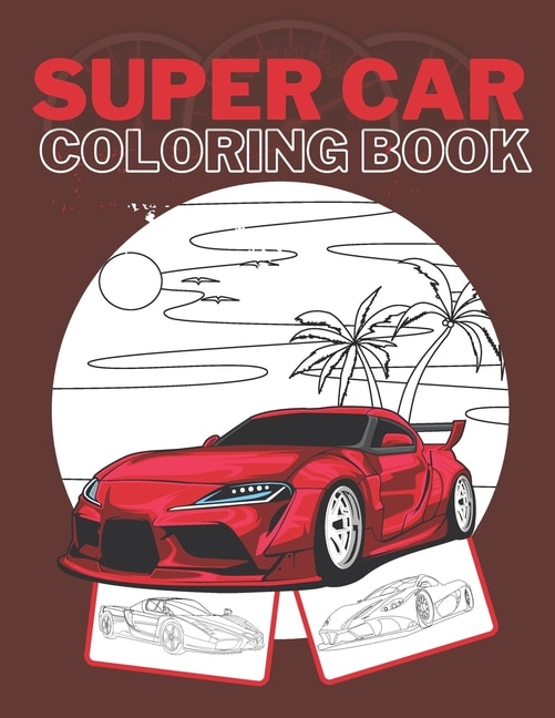 Front cover_Super Car Coloring Book