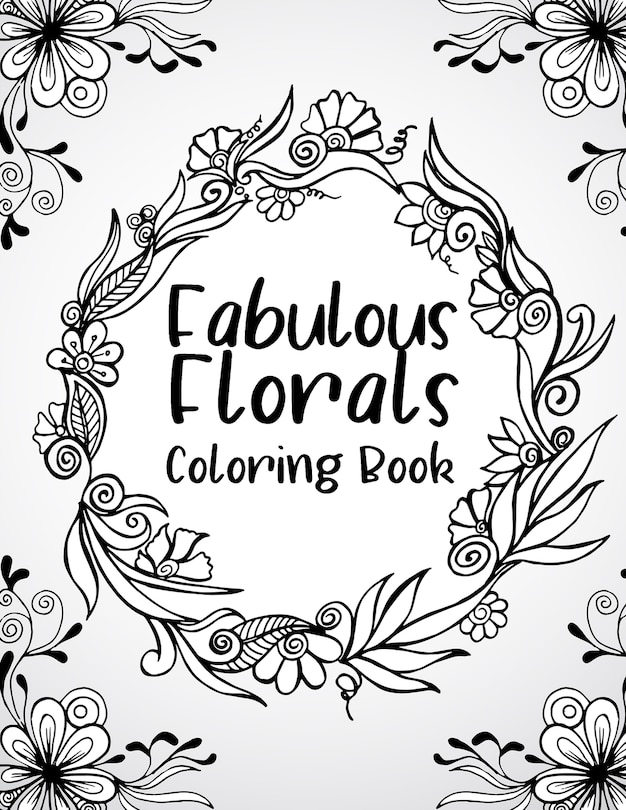 Front cover_fabulous florals coloring book