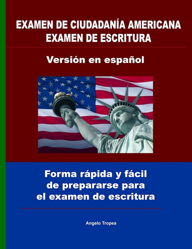 Front cover_Examen de ciudadanía Americana examen de escritura versión en español