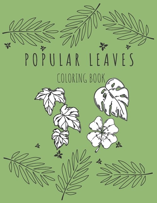 Couverture_Popular Leaves Coloring Book
