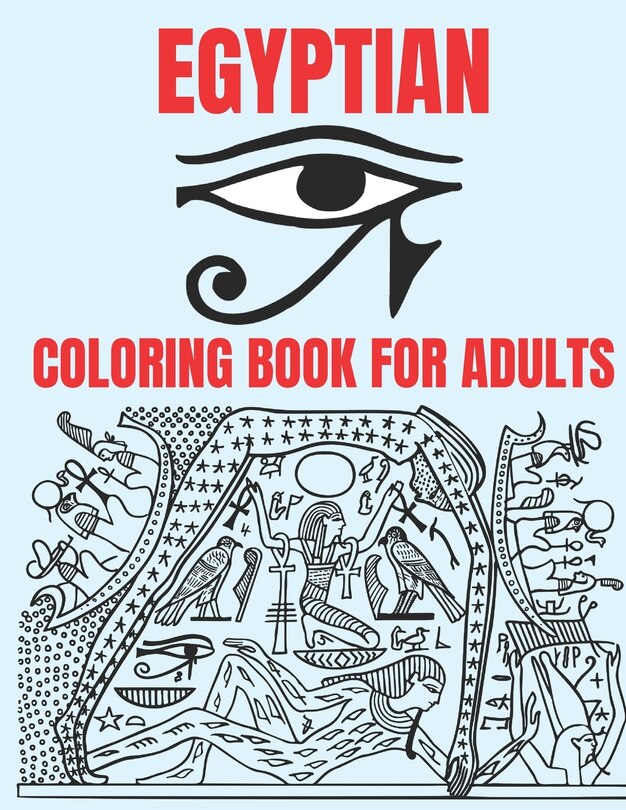 Front cover_Egyptian Coloring Book For Adults