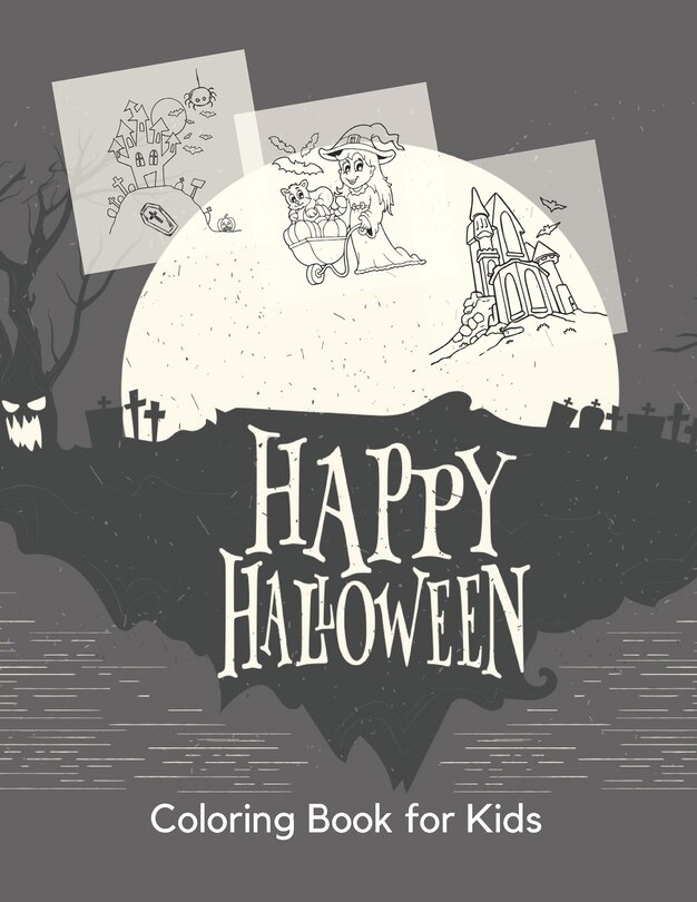 Front cover_Happy Hallowen Coloring Book for Kids