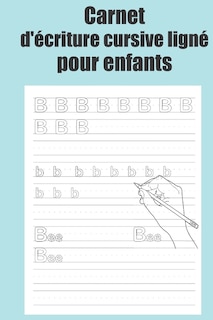 Front cover_Carnet d'écriture cursive ligné pour enfants