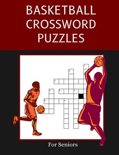 Front cover_Basketball Crossword Puzzles for Seniors