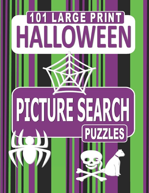 101 Large Print Halloween Picture Search Puzzles: Like word searches but with pictures instead of words.
