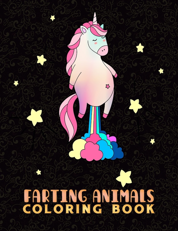 Front cover_farting animals coloring book