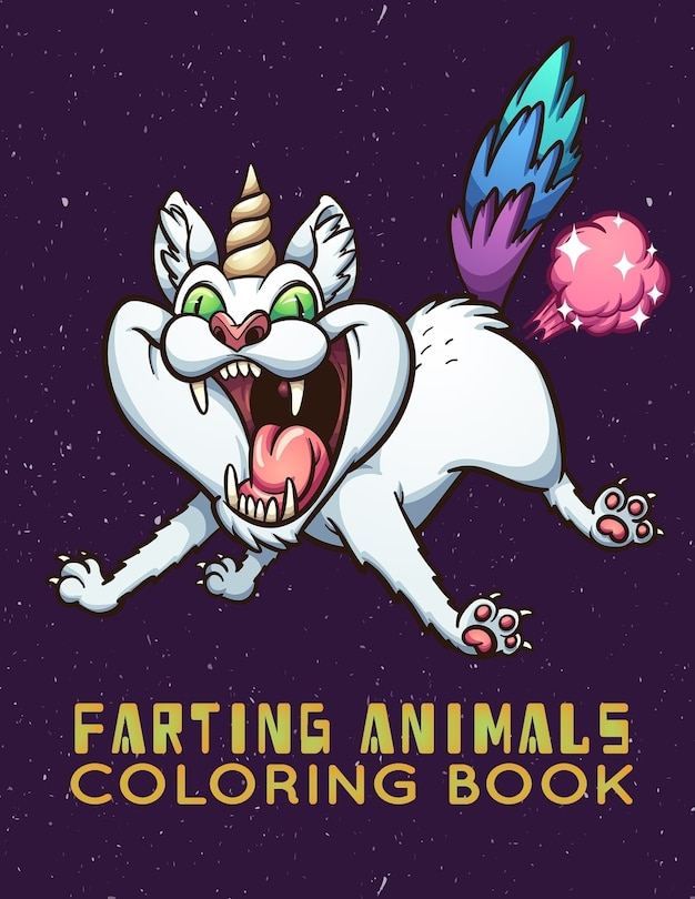 Front cover_farting animals coloring book