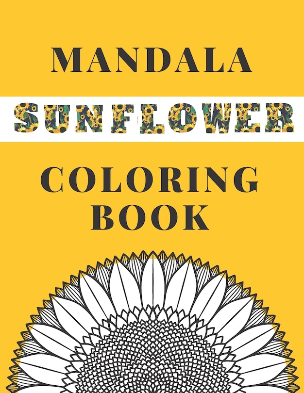 Front cover_Mandala Sunflower Coloring Book