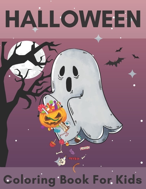 Front cover_Halloween Coloring Book For Kids.