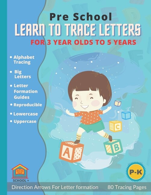 Front cover_Learn To Trace Letters For 3 Year Olds