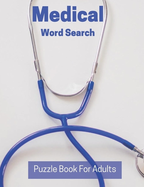 Front cover_Medical Word Search Puzzle Book For Adults