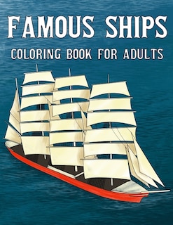 Front cover_Famous Ships Coloring Book For Adults